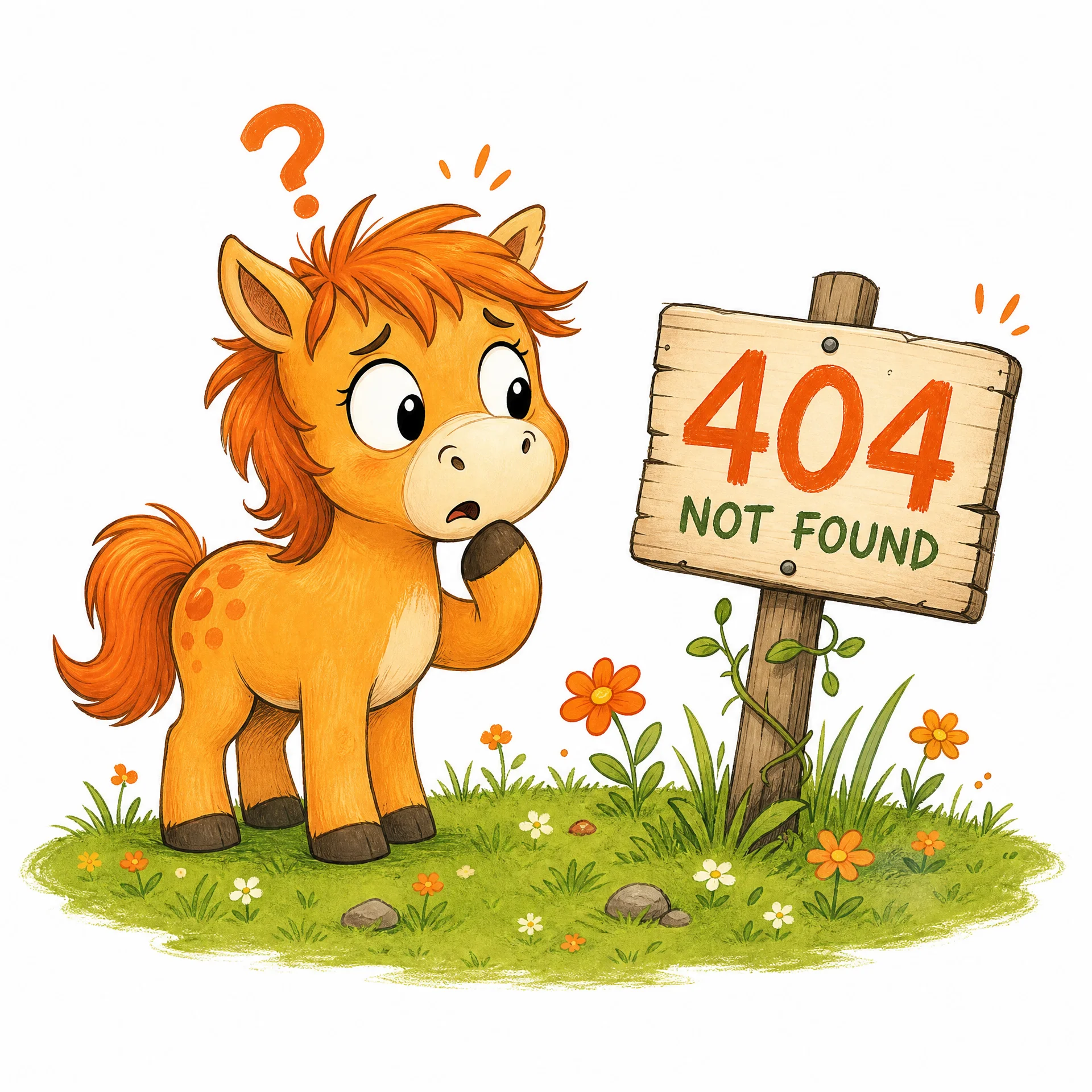 404 小马迷路了​